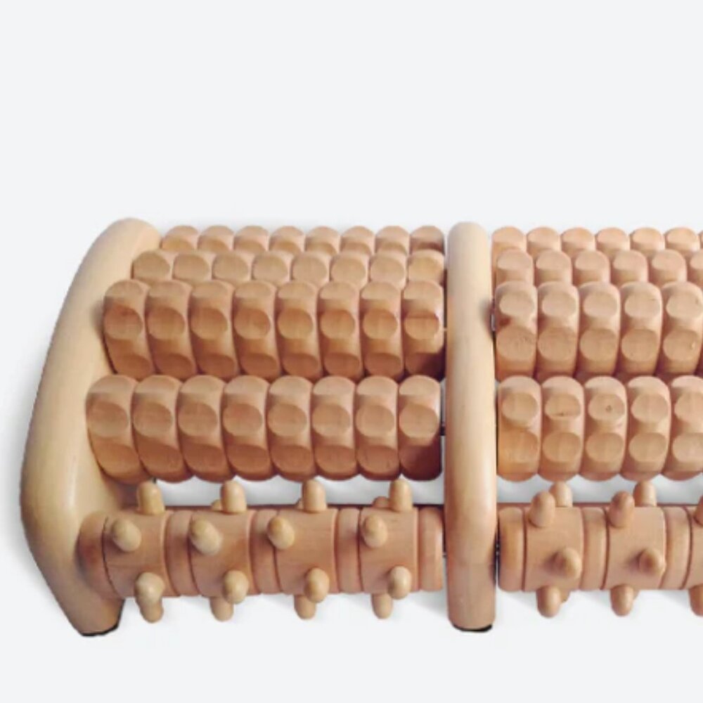 THERAFLOW Wooden Foot Massage Roller - Foot Massager